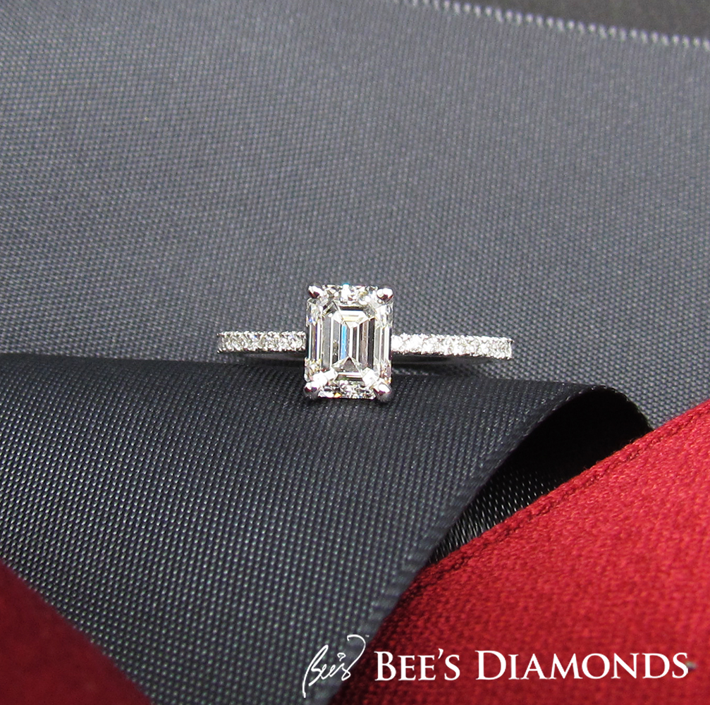 Emerald cut diamond Hong Kong | Bee's Diamonds